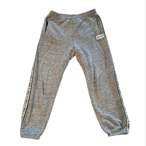 Victoria's Secret PINK Gray Logo Sweatpants Lounge Medium Stretch